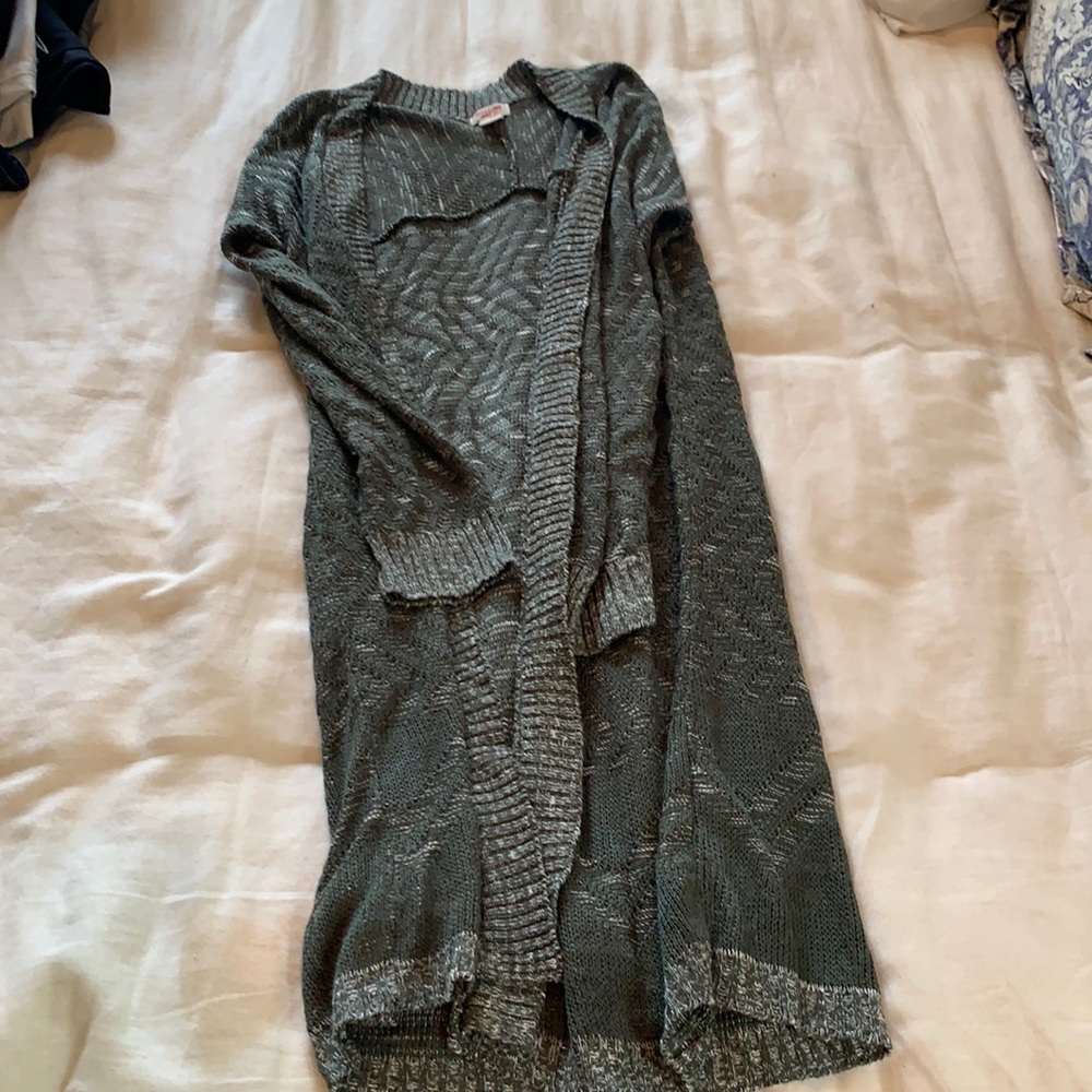 Mossimo long olive green sweater.